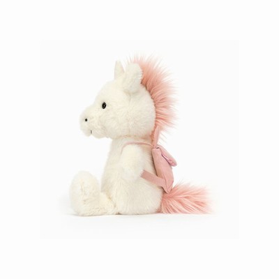 Jellycat Backpack Unicorn USA | 41875ECAW